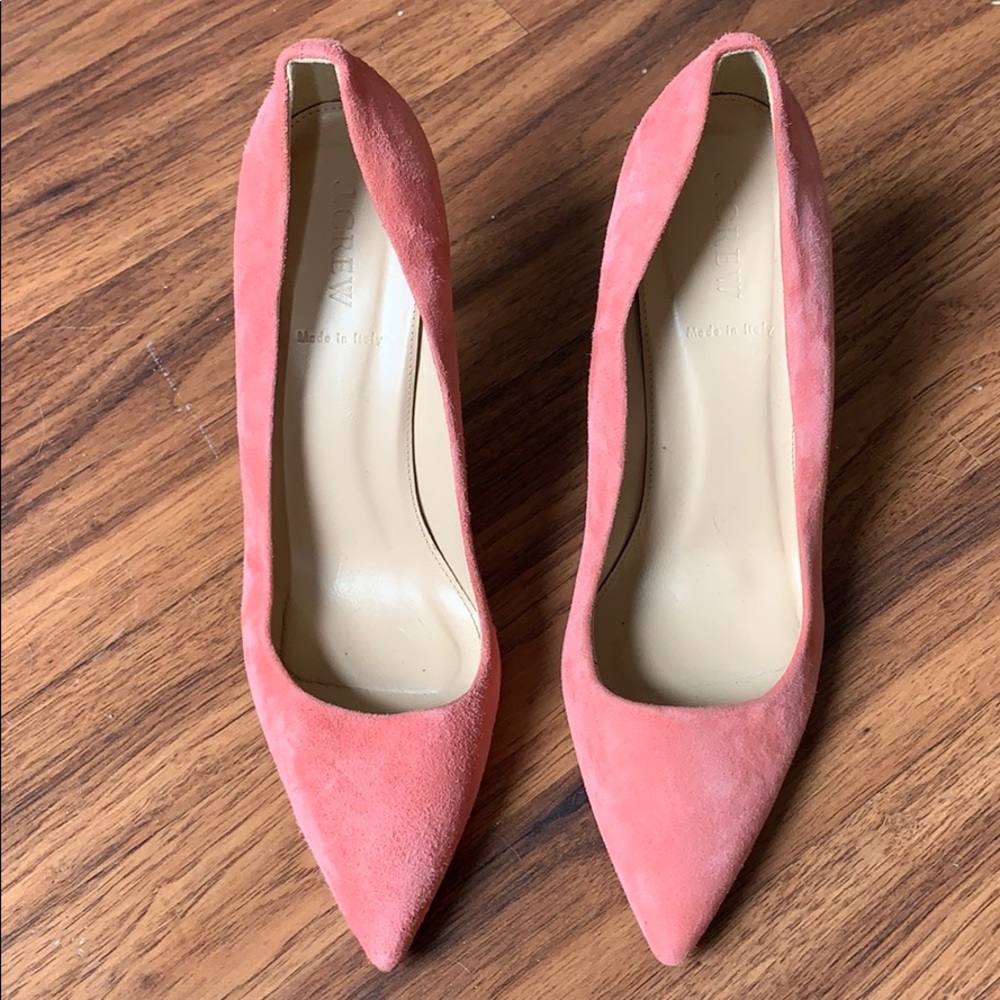 Pink Suede J.Crew Stilettos